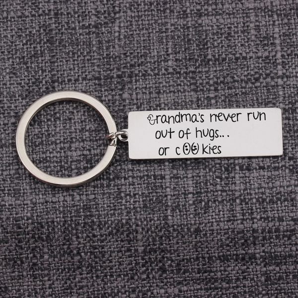 grandma keychain bag charms stainless steel loop key holder jewelry keyrings grandmother gifts pendants bijoux femme, Silver
grandma keychain bag charms stainless steel loop key holder jewelry keyrings grandmother gifts pendants bijoux femme, Silver