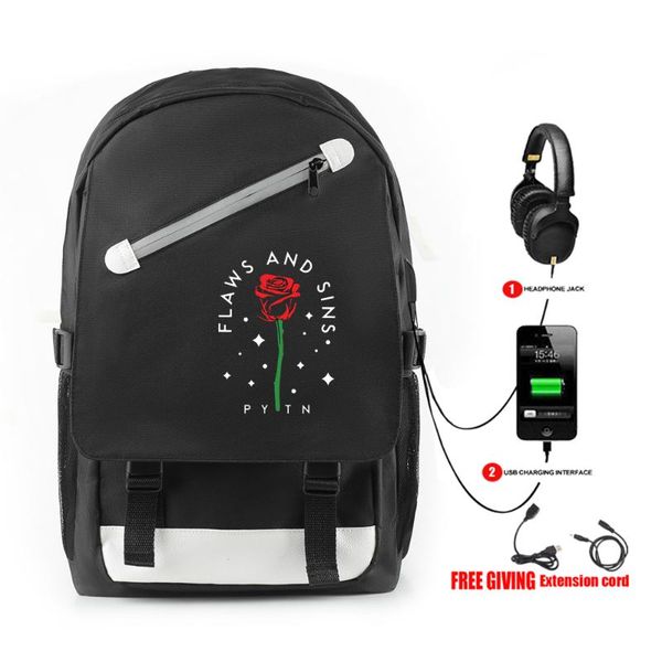new 2020 payton moormeier pytn fashion kpop backpack fashion printed shoulder with usb college school style travel backpack
new 2020 payton moormeier pytn fashion kpop backpack fashion printed shoulder with usb college school style travel backpack