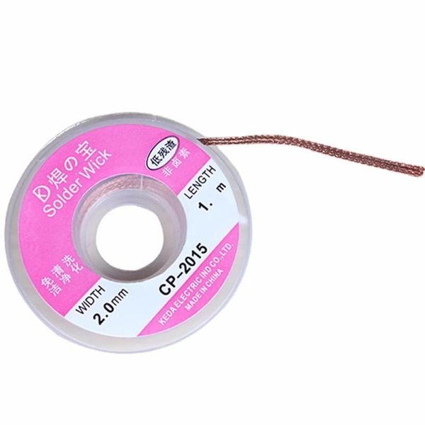 2.0mm 0.75m desoldering braid solder remover wick cable wire
