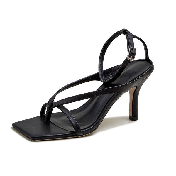 women sandals genuine leather sandals high heels summer shoes woman flip flop ankle strap dress party wedding ladies sandles, Black
women sandals genuine leather sandals high heels summer shoes woman flip flop ankle strap dress party wedding ladies sandles, Black