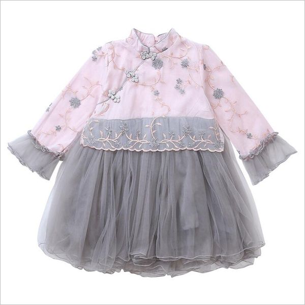 children's spring and autumn dresses girls fashion lace embroidered chinese ethnic dresses kids baby cheongsam clothes, Red;yellow
children's spring and autumn dresses girls fashion lace embroidered chinese ethnic dresses kids baby cheongsam clothes, Red;yellow