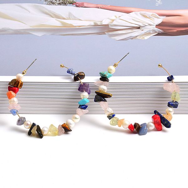 wholesale colorful stones metal earrings high-quality fashion trend drop earring jewelry accessories for women, Silver
wholesale colorful stones metal earrings high-quality fashion trend drop earring jewelry accessories for women, Silver