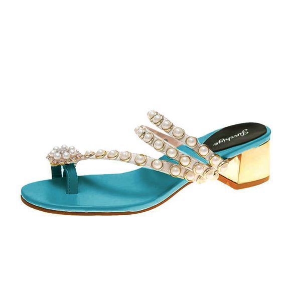fashion square heel slippers summer pearl women crystal slippers new thick-heeled open-toed beach women, Black
fashion square heel slippers summer pearl women crystal slippers new thick-heeled open-toed beach women, Black