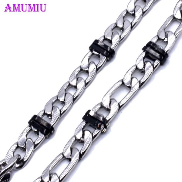 amumiu fashion bracelet men women creative curb cuban link chain stainless steel bangle bracelets jewelry b101, Black
amumiu fashion bracelet men women creative curb cuban link chain stainless steel bangle bracelets jewelry b101, Black