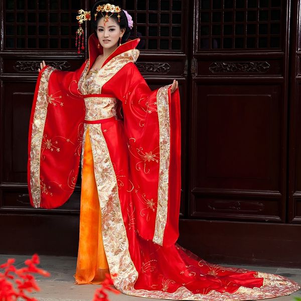 chinese folk dance costume tang dynasty women hanfu costume bride wedding dress chinese style, Black;red
chinese folk dance costume tang dynasty women hanfu costume bride wedding dress chinese style, Black;red
