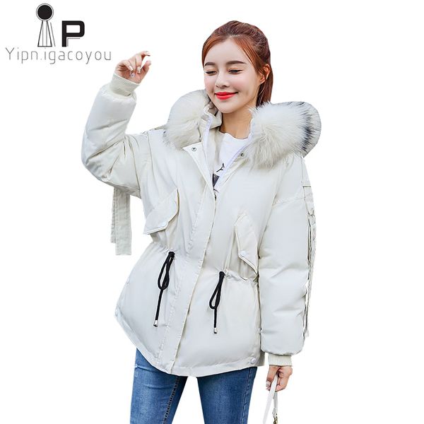 thicken winter women parkas down jacket big fur collar hooded wadded jacket ladies student short down plus size outwear, Black
thicken winter women parkas down jacket big fur collar hooded wadded jacket ladies student short down plus size outwear, Black