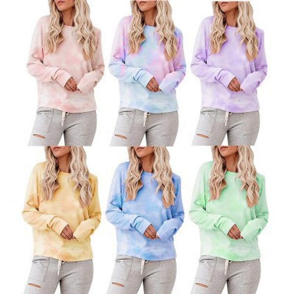 women tie dye hoodie sweatshirts autumn long sleeve plus size ladies pullovers winter casual loose shirt streetwear, White
women tie dye hoodie sweatshirts autumn long sleeve plus size ladies pullovers winter casual loose shirt streetwear, White