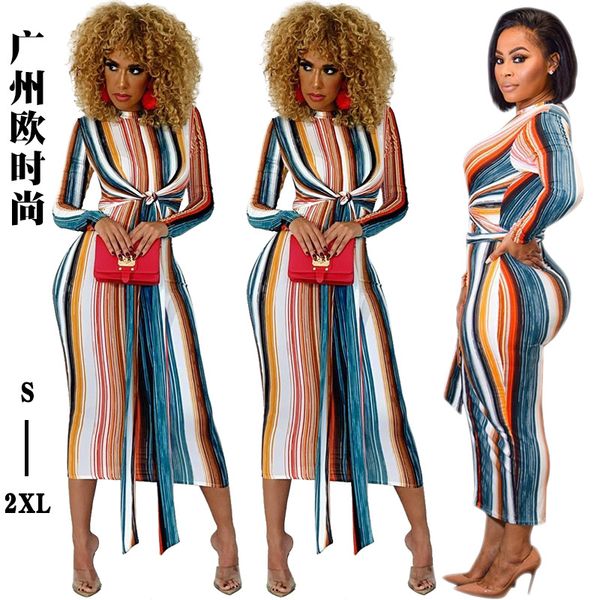explosion models in europe and america striped skinny straps long-sleeved mid-length winter women's dress, Black;gray
explosion models in europe and america striped skinny straps long-sleeved mid-length winter women's dress, Black;gray