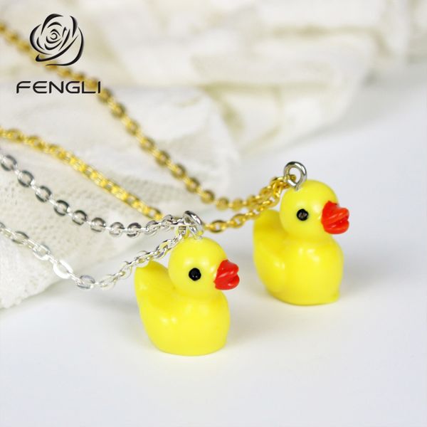 fengli animal yellow duck 3d pendants necklaces gold chain necklace women classic choker collares resin weeding accessories, Silver
fengli animal yellow duck 3d pendants necklaces gold chain necklace women classic choker collares resin weeding accessories, Silver