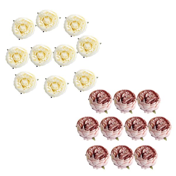 20pcs handcraft artificial peony flowers heads for making bouquets, flower crown, headband
20pcs handcraft artificial peony flowers heads for making bouquets, flower crown, headband