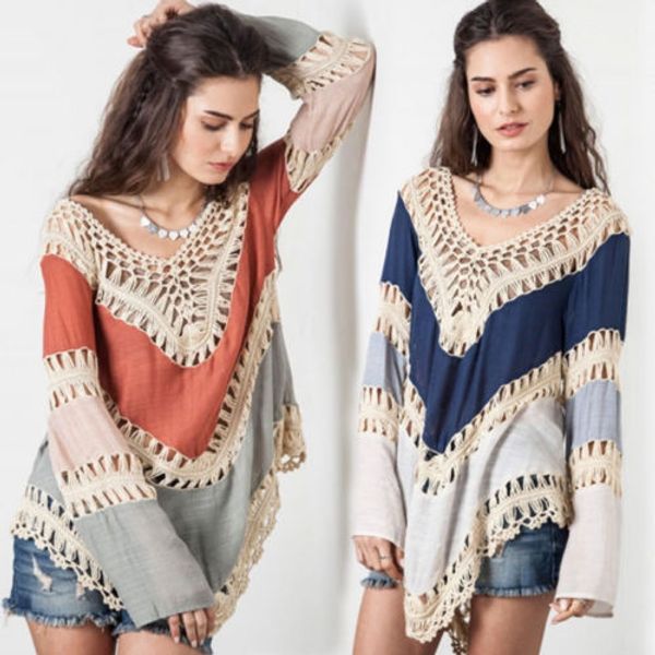 2018 fashion t shirt women long sleeve casual shirt loose cotton hollow out sleeve t-shirt, White
2018 fashion t shirt women long sleeve casual shirt loose cotton hollow out sleeve t-shirt, White