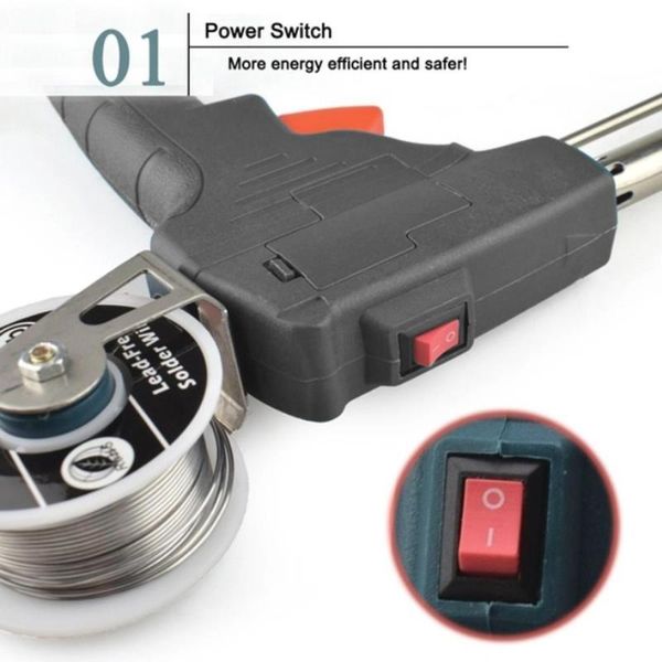 60w internal heat type soldering iron suit soldering tool durable handheld high temperature puller tools portable hand held
60w internal heat type soldering iron suit soldering tool durable handheld high temperature puller tools portable hand held