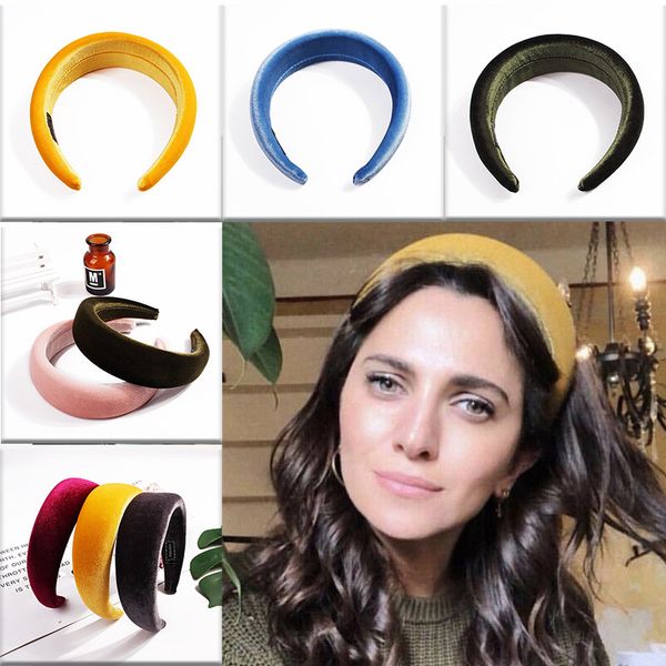 women's velvet headband padded hairband wide hair hoop accessories headpiece, Silver
women's velvet headband padded hairband wide hair hoop accessories headpiece, Silver