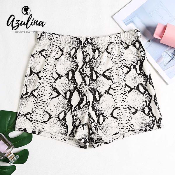 azulina snake print women shorts casual high waist elastic skinny shorts for women bottoms lady clothes new trendy, White;black
azulina snake print women shorts casual high waist elastic skinny shorts for women bottoms lady clothes new trendy, White;black