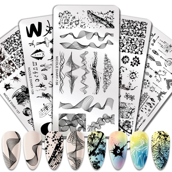 nail art templates nicole diary stamping plates music animal flower printing template stainless steel stencil tools, White
nail art templates nicole diary stamping plates music animal flower printing template stainless steel stencil tools, White
