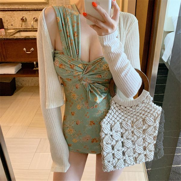 one shoulder one piece swimsuit women floral print swimwear pleated monokini push up swim suit green trikini bow beachwear, White;black
one shoulder one piece swimsuit women floral print swimwear pleated monokini push up swim suit green trikini bow beachwear, White;black