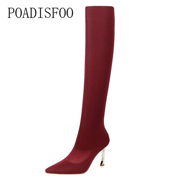 ltarta women fashion simple metal stiletto high heel pointed nightclub pedicure thin heels over the knee boots ds-1760-1, Black
ltarta women fashion simple metal stiletto high heel pointed nightclub pedicure thin heels over the knee boots ds-1760-1, Black