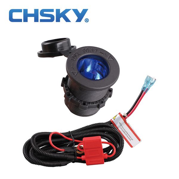 chsky with blue led 12v car cigarette lighter socket with wiring harness heat resistance plastic car accessory
chsky with blue led 12v car cigarette lighter socket with wiring harness heat resistance plastic car accessory
