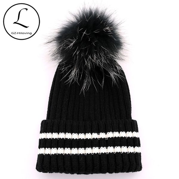 autumn winter women real fur pompom hats knitted skullies beanies soft thicker warm ladies girls stripped fur ball gorros caps, Blue;gray
autumn winter women real fur pompom hats knitted skullies beanies soft thicker warm ladies girls stripped fur ball gorros caps, Blue;gray