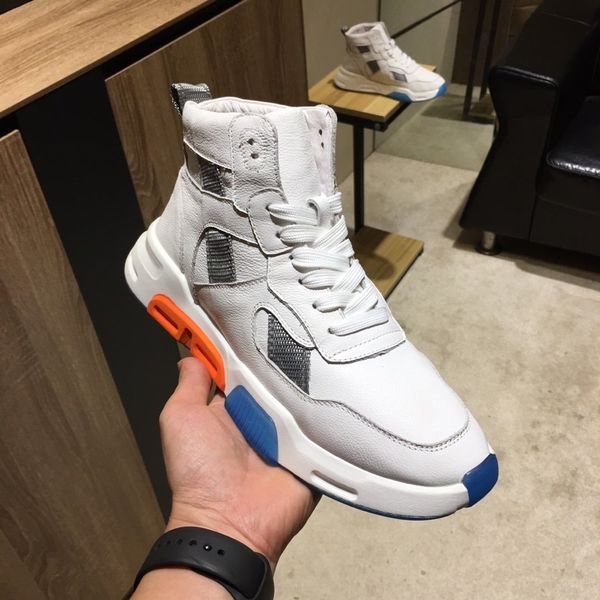 designer luxury sports shoes men genuine leather trainers outsole casual shoes fashion thick bottom frenulum climbing runner shoes, Black
designer luxury sports shoes men genuine leather trainers outsole casual shoes fashion thick bottom frenulum climbing runner shoes, Black