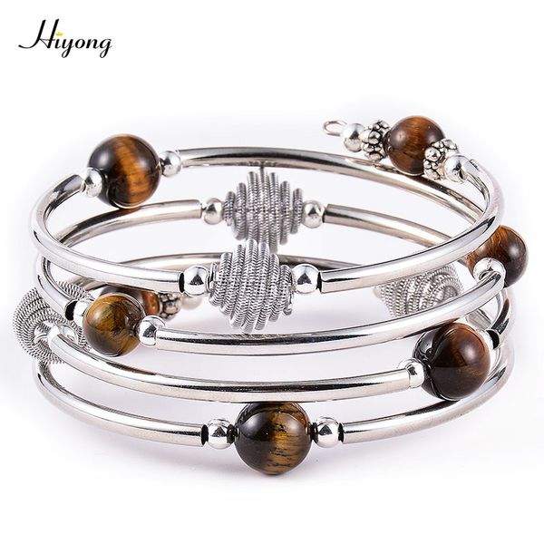 fashion wrap bracelet for women multilayer natual stone beads bracelet tiger eye stone bracelets yoga bangle gift for mother, Golden;silver
fashion wrap bracelet for women multilayer natual stone beads bracelet tiger eye stone bracelets yoga bangle gift for mother, Golden;silver
