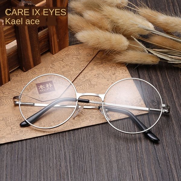 plain mirror crown mirror men's and myopia women's spring tide round glasses frame metal myopia glasses frame, Silver
plain mirror crown mirror men's and myopia women's spring tide round glasses frame metal myopia glasses frame, Silver