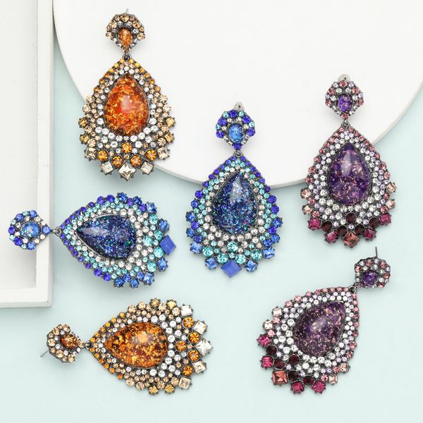 s1124 fashion jewelry colorful rhinstone resin earrings drop dangle stud earrings, Silver
s1124 fashion jewelry colorful rhinstone resin earrings drop dangle stud earrings, Silver