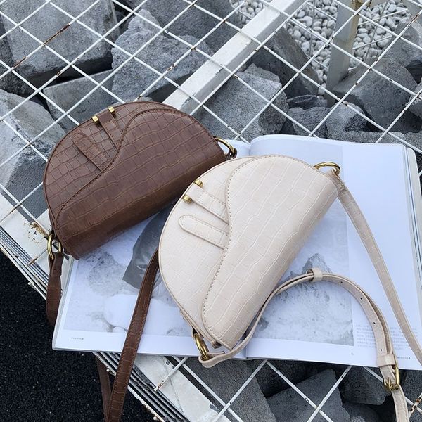 women's bag 2020 new women's shoulder bag retro crocodile pattern wild saddle mini women celebrity style women
women's bag 2020 new women's shoulder bag retro crocodile pattern wild saddle mini women celebrity style women