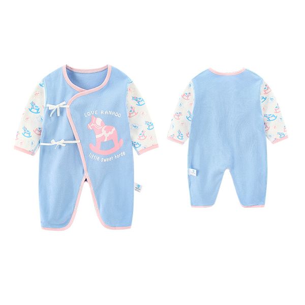 2020 spring and autumn baby clothes cotton for girl and boy newborn baby long sleeve romper mother kids animal climbing pajamas, Blue
2020 spring and autumn baby clothes cotton for girl and boy newborn baby long sleeve romper mother kids animal climbing pajamas, Blue