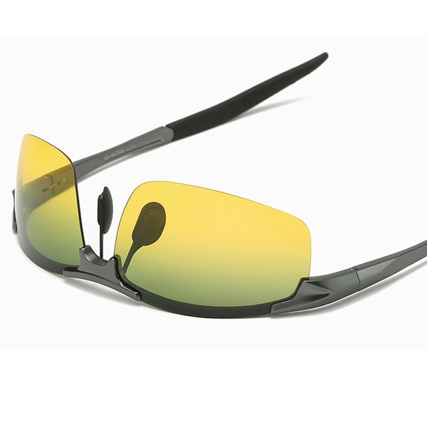 driving men sunglasses 3 colors metal frame black/gold/silver half-frame polarized sunglasses, White;black
driving men sunglasses 3 colors metal frame black/gold/silver half-frame polarized sunglasses, White;black