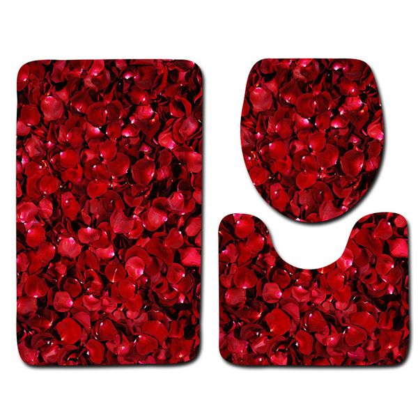 color valentine's day series bathroom base carpet + lid toilet cover + bathroom mat set household toilet three-piece decor 308z
color valentine's day series bathroom base carpet + lid toilet cover + bathroom mat set household toilet three-piece decor 308z