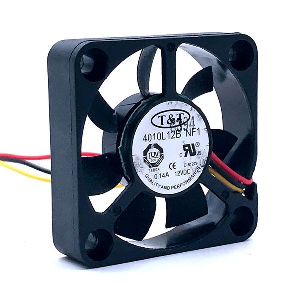 40mm fan for t&t 4010l12b nf1 dc12v 0.14a dual ball 4010 40mm 40x40x10mm 5600rpm 3pin cooling fan
40mm fan for t&t 4010l12b nf1 dc12v 0.14a dual ball 4010 40mm 40x40x10mm 5600rpm 3pin cooling fan