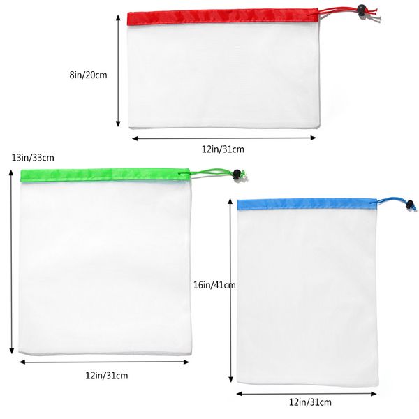 reusable bags mesh grocery shopping with vegetable 12pcs produce fruit drawstrings for storage bags produce home ffnss, Red;black
reusable bags mesh grocery shopping with vegetable 12pcs produce fruit drawstrings for storage bags produce home ffnss, Red;black