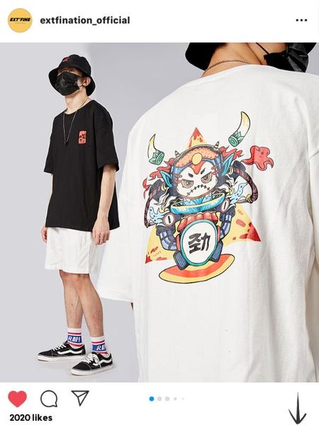 extfination | fashion men summer graphic t shirts 2020 korean man casual short sleeve tees harajuku male streetwear t shirt, White;black
extfination | fashion men summer graphic t shirts 2020 korean man casual short sleeve tees harajuku male streetwear t shirt, White;black