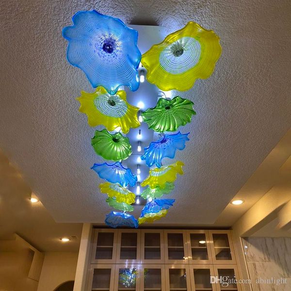 modern crystal rectangle chandelier blown murano glass ceiling light fixture colored flowers flush mount dining room table centerpieces
modern crystal rectangle chandelier blown murano glass ceiling light fixture colored flowers flush mount dining room table centerpieces
