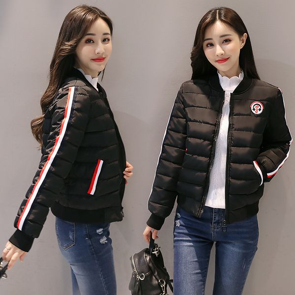 ladies bomber jackets autumn winter retro baseball coat for women students ribbed cuffs feminina basic outwear ns8661, Black;brown
ladies bomber jackets autumn winter retro baseball coat for women students ribbed cuffs feminina basic outwear ns8661, Black;brown