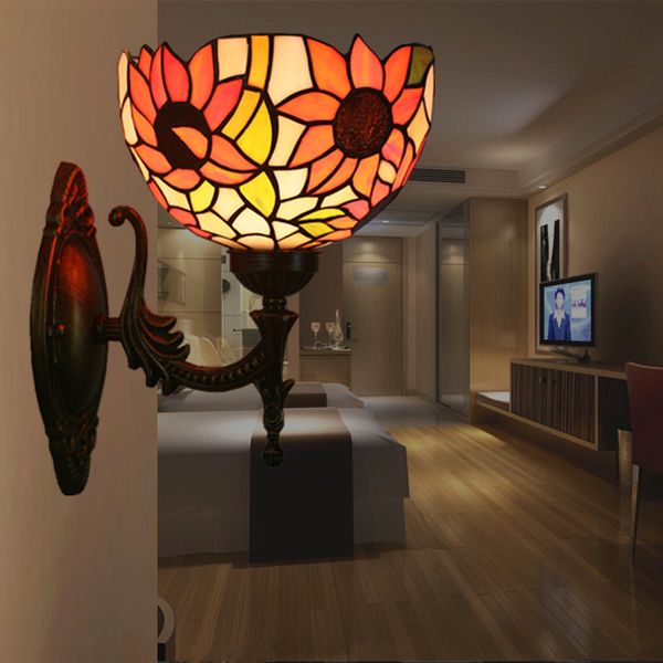 tiffany sunflowers wall lamp living room wall light stained glass led wall sconce home lighting for stairs corridor bedroom restaurant
tiffany sunflowers wall lamp living room wall light stained glass led wall sconce home lighting for stairs corridor bedroom restaurant