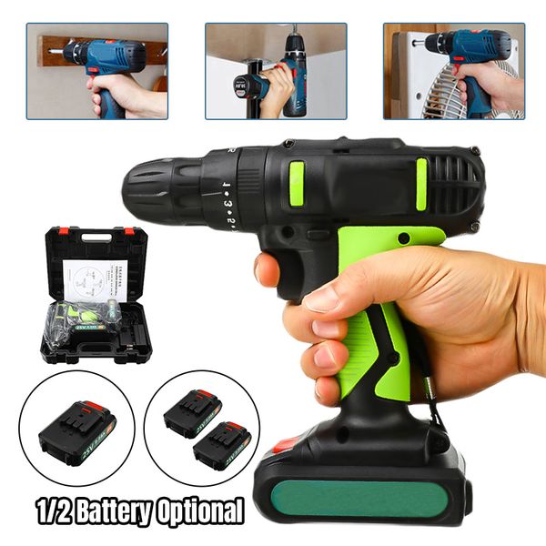 25v electric screwdriver 2.2ah cordless electric drill multi-function with 1/2 rechargeable lithium battery-powered power tools
25v electric screwdriver 2.2ah cordless electric drill multi-function with 1/2 rechargeable lithium battery-powered power tools