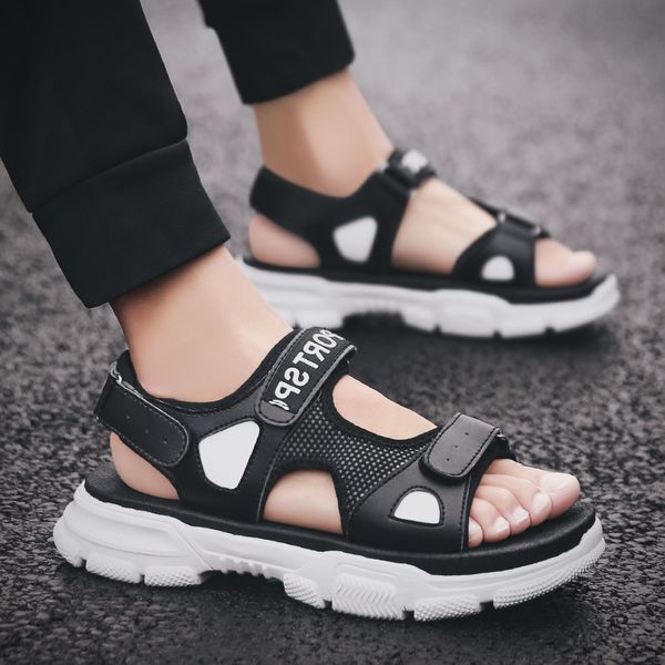 2019 new style outdoor casual sandals men's beach shoes korean-style men's shoes viet nam sandals thick bottomed extra hi, Black
2019 new style outdoor casual sandals men's beach shoes korean-style men's shoes viet nam sandals thick bottomed extra hi, Black
