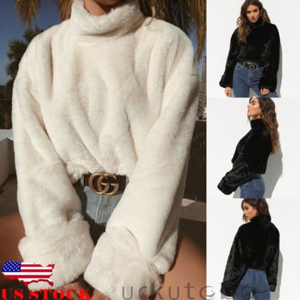 2018 new winter thick sweater women long sleeve high neck fur warm sweater crop lady winter outdoor coat pullover, White;black
2018 new winter thick sweater women long sleeve high neck fur warm sweater crop lady winter outdoor coat pullover, White;black