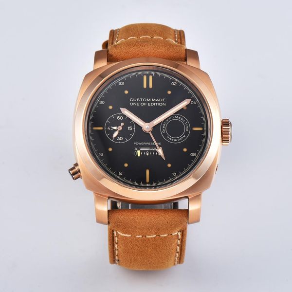 watch seagull 44mm automatic movement rose gold stainless steel case luminous hands leather strap 1110-6, Slivery;brown
watch seagull 44mm automatic movement rose gold stainless steel case luminous hands leather strap 1110-6, Slivery;brown