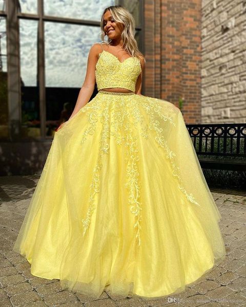bright yellow two pieces women prom evening dresses a line with straps lace sequins beaded formal pageant dress lace bodice, Black
bright yellow two pieces women prom evening dresses a line with straps lace sequins beaded formal pageant dress lace bodice, Black