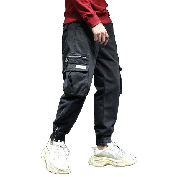 new fashion hip hop harem joggers pants streetwear men cargo pants with many pocket cotton loose baggy trousers man clothes, Black
new fashion hip hop harem joggers pants streetwear men cargo pants with many pocket cotton loose baggy trousers man clothes, Black