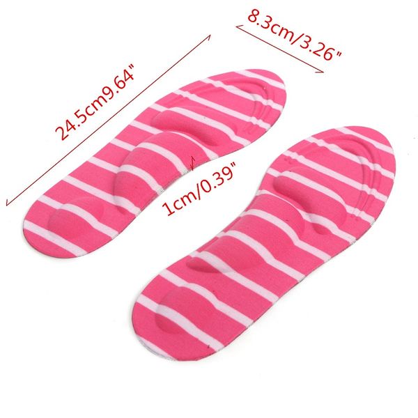 1 pair 3d shoe insoles new women feet care massage high heels sponge cushions pads diy cutting sport arch support ortc soft, Black
1 pair 3d shoe insoles new women feet care massage high heels sponge cushions pads diy cutting sport arch support ortc soft, Black