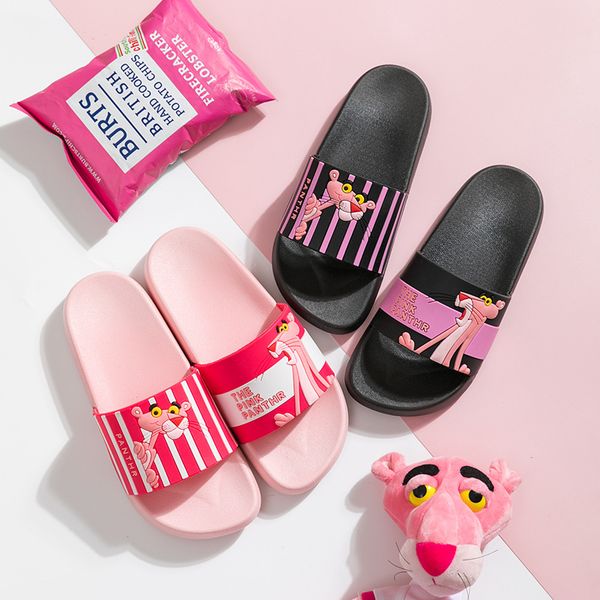 2019 naughty panther slippers female home summer indoor non-slip bath cute cartoon shoes fashion wear sandals and slippers, Black
2019 naughty panther slippers female home summer indoor non-slip bath cute cartoon shoes fashion wear sandals and slippers, Black