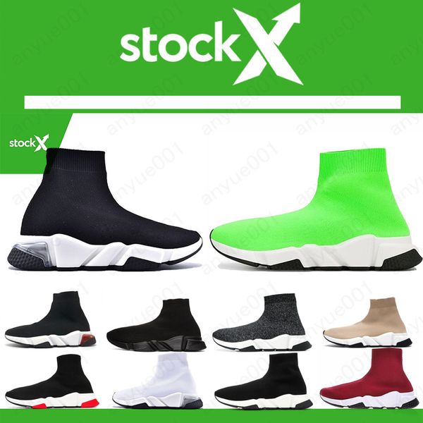 2020 designer shoes speed trainer black red gypsophila triple black fashion flat sock boots men women casual shoes runner with dust bag
2020 designer shoes speed trainer black red gypsophila triple black fashion flat sock boots men women casual shoes runner with dust bag