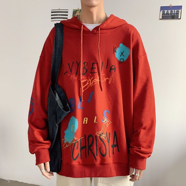 hooded hoodies men's fashion print casual sweatshirt men streetwear wild loose hip hop hoodie mens hoody large size m-5xl, Black
hooded hoodies men's fashion print casual sweatshirt men streetwear wild loose hip hop hoodie mens hoody large size m-5xl, Black