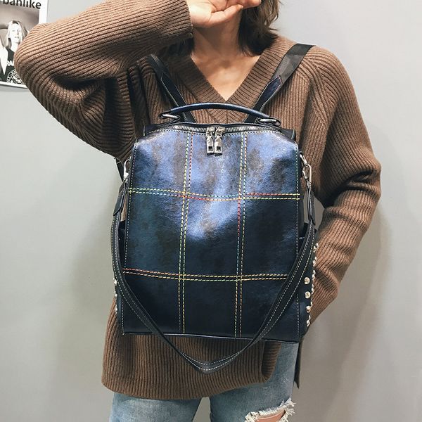 2020 new women's shoulder bag personality retro soft leather ladies backpack korean version of wild ladies backpack
2020 new women's shoulder bag personality retro soft leather ladies backpack korean version of wild ladies backpack