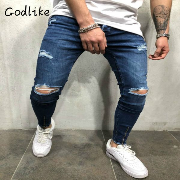 godlike 2019new foreign trade men's fashion business casual dark blue straight tube ripped jeans/ biker jeans / mens jeans
godlike 2019new foreign trade men's fashion business casual dark blue straight tube ripped jeans/ biker jeans / mens jeans