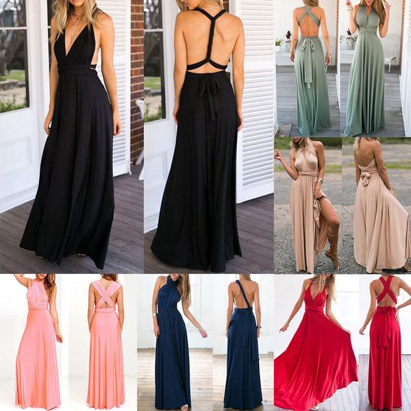 fashion women evening long dress many wear way formal sleeveless dresses bandage backless maxi dresses vestido 6 colors #235427, Black;gray
fashion women evening long dress many wear way formal sleeveless dresses bandage backless maxi dresses vestido 6 colors #235427, Black;gray